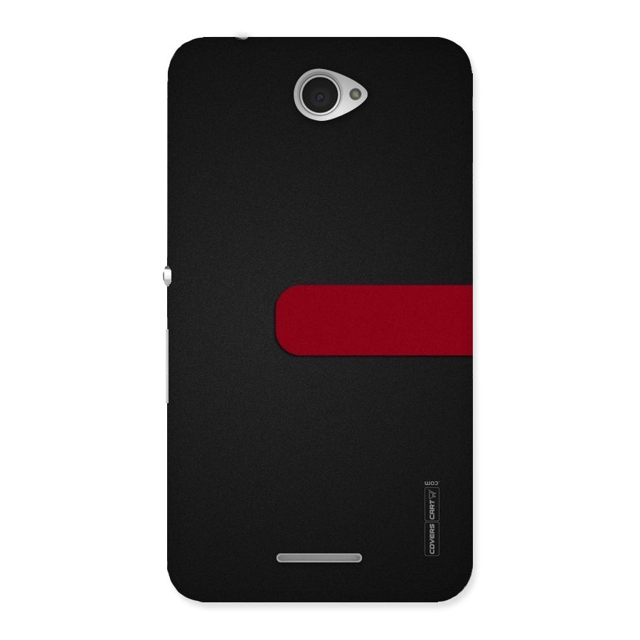 Single Red Stripe Back Case for Sony Xperia E4