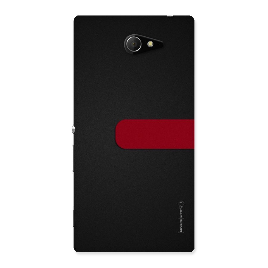 Single Red Stripe Back Case for Sony Xperia M2