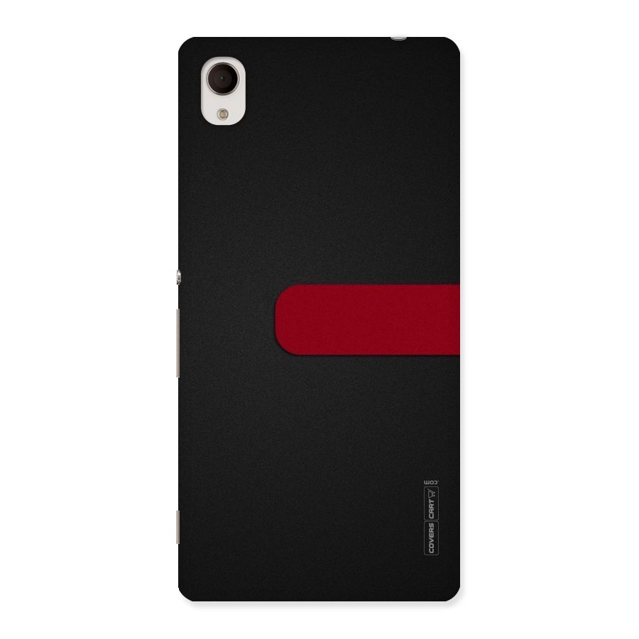 Single Red Stripe Back Case for Sony Xperia M4