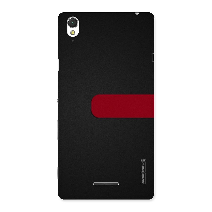 Single Red Stripe Back Case for Sony Xperia T3