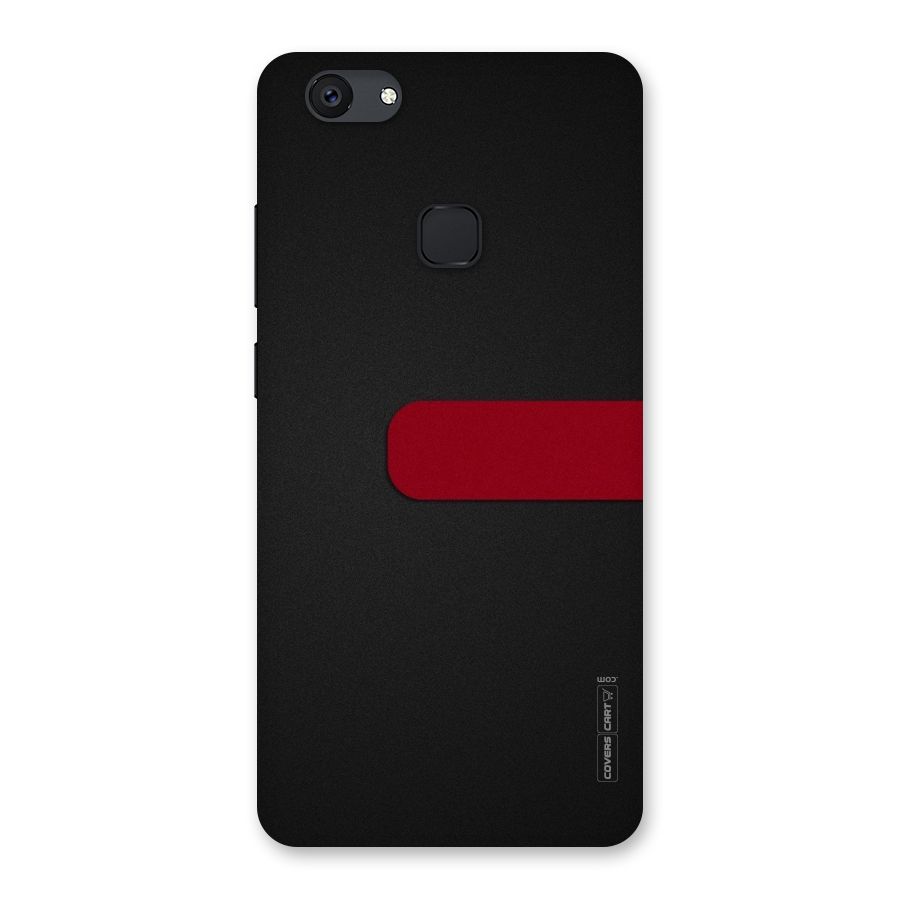 Single Red Stripe Back Case for Vivo V7 Plus