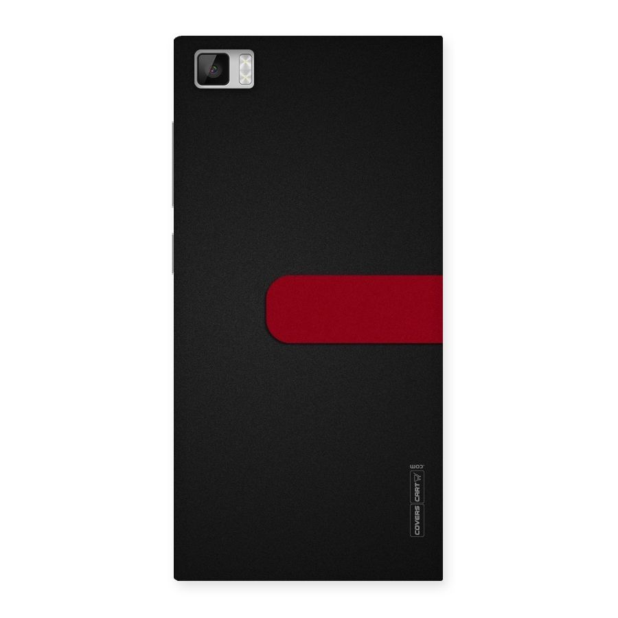Single Red Stripe Back Case for Xiaomi Mi3