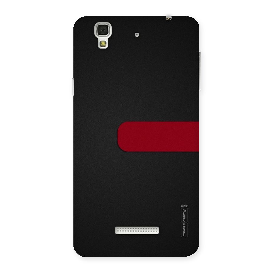 Single Red Stripe Back Case for Yu Yureka