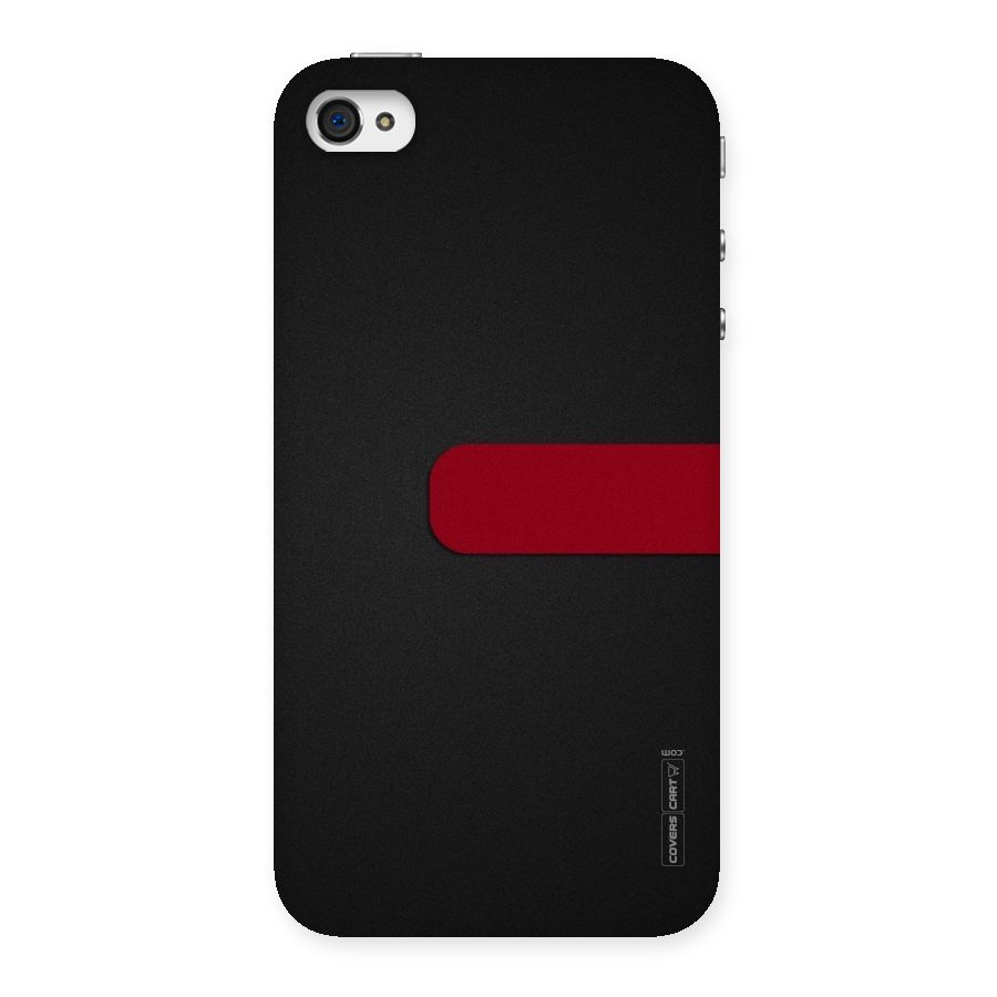 Single Red Stripe Back Case for iPhone 4 4s