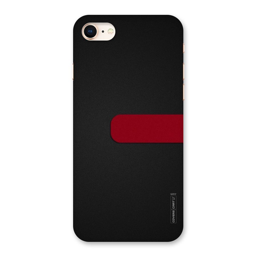 Single Red Stripe Back Case for iPhone 8