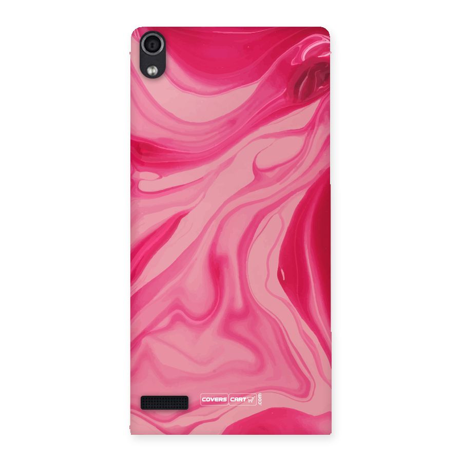 Sizzling Pink Marble Texture Back Case for Ascend P6