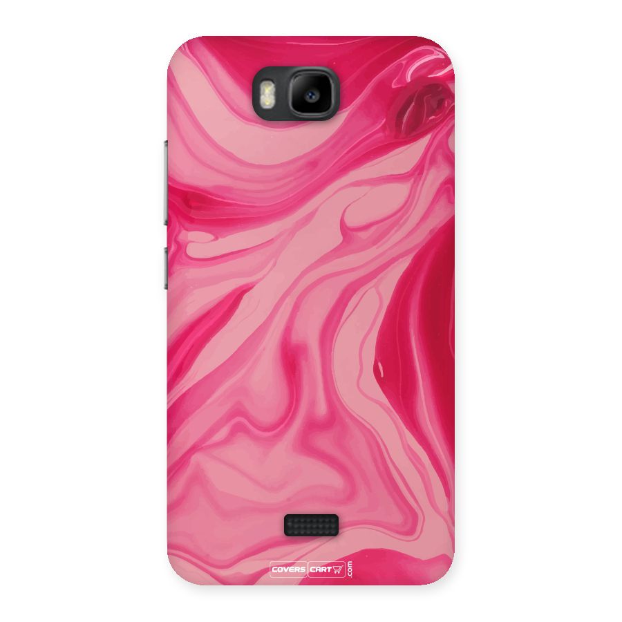 Sizzling Pink Marble Texture Back Case for Honor Bee