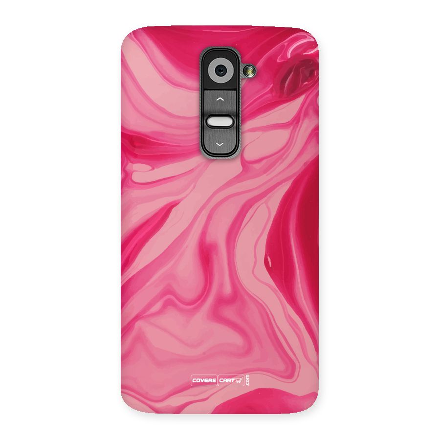 Sizzling Pink Marble Texture Back Case for LG G2
