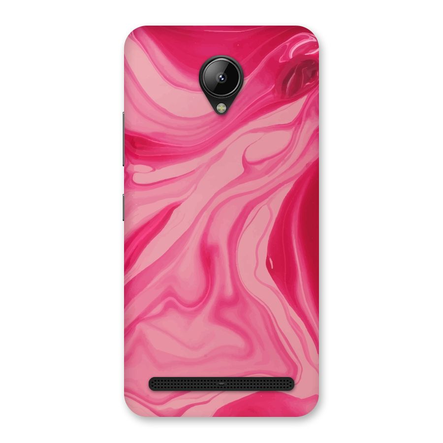 Sizzling Pink Marble Texture Back Case for Lenovo C2