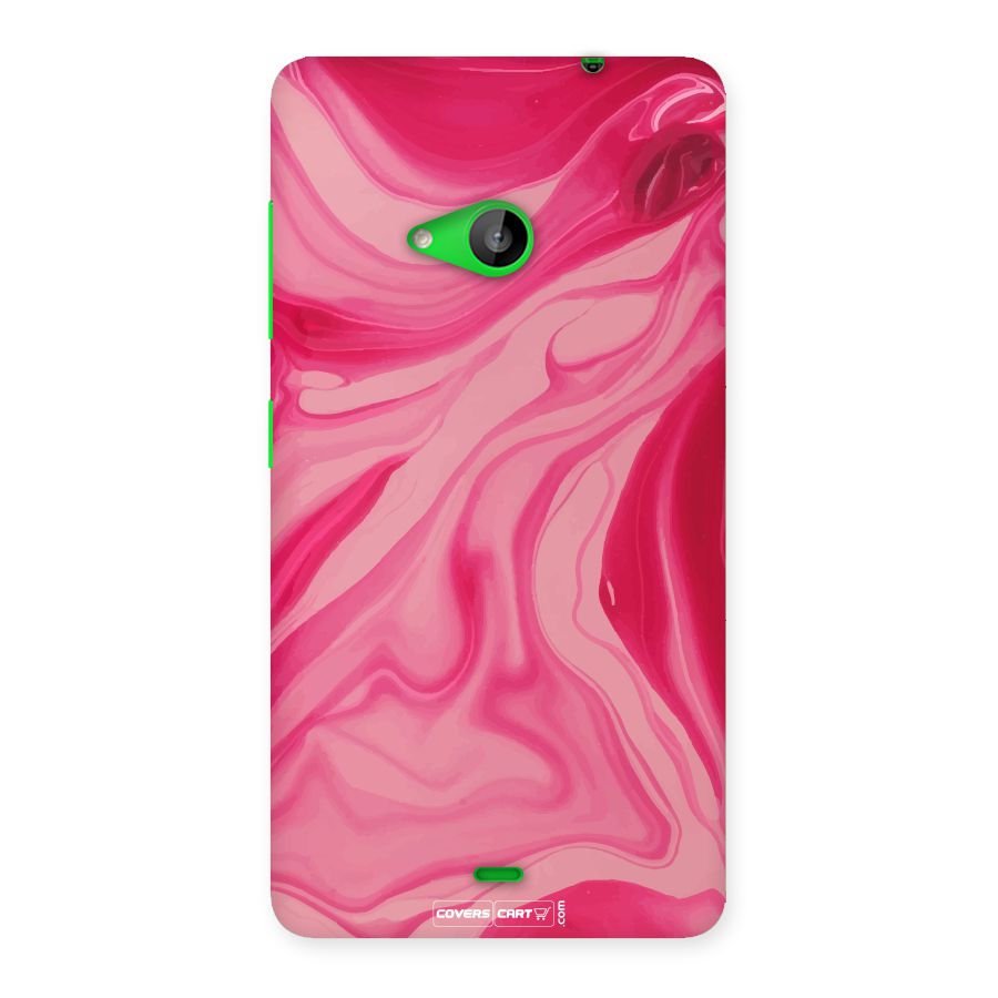 Sizzling Pink Marble Texture Back Case for Lumia 535