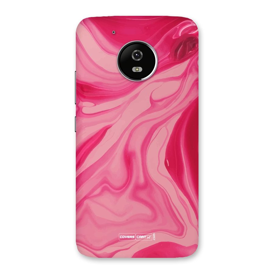 Sizzling Pink Marble Texture Back Case for Moto G5