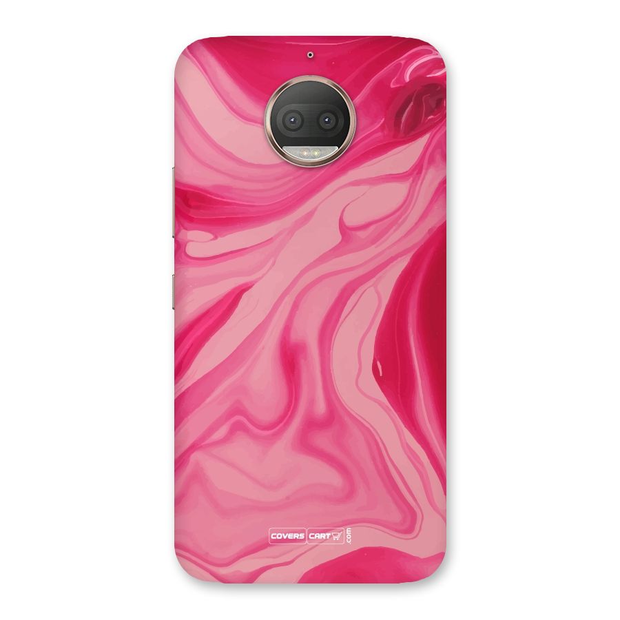 Sizzling Pink Marble Texture Back Case for Moto G5s Plus