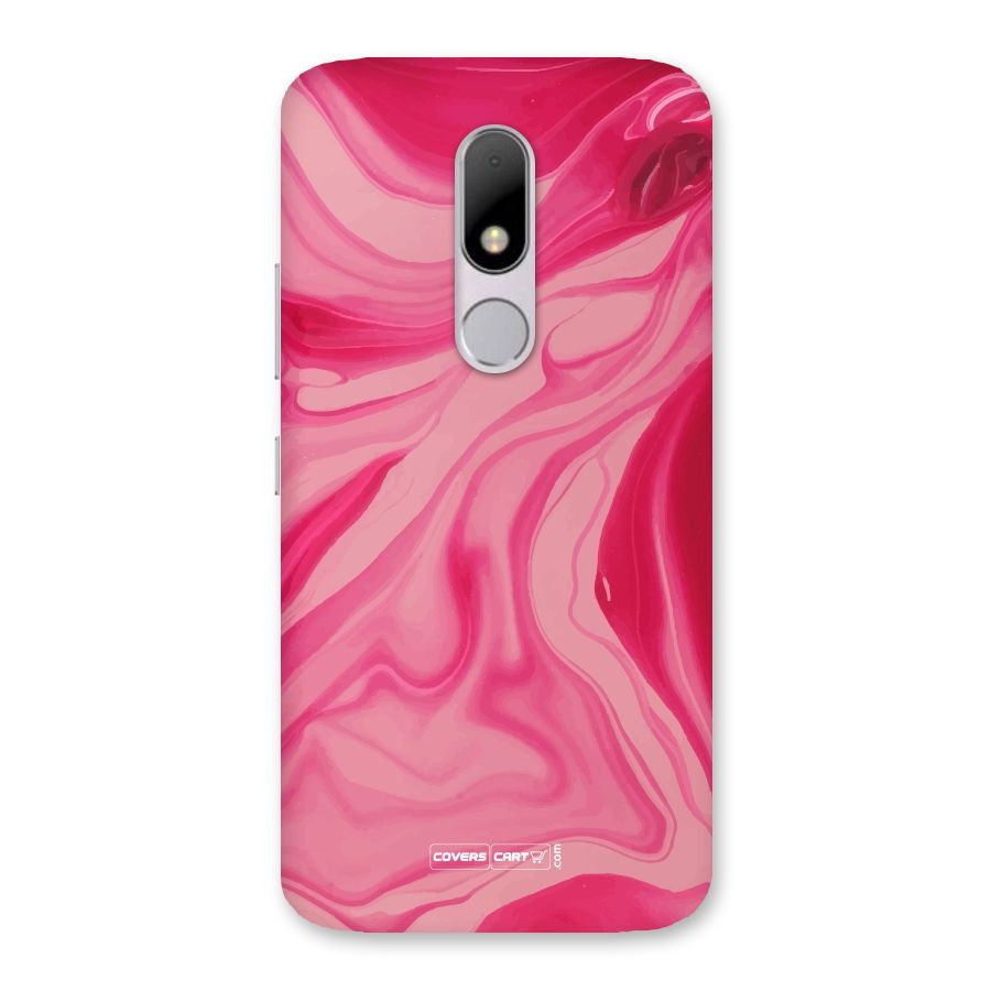 Sizzling Pink Marble Texture Back Case for Moto M