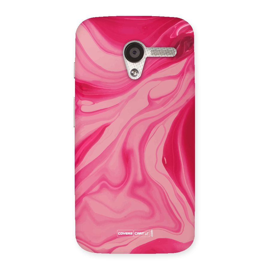 Sizzling Pink Marble Texture Back Case for Moto X
