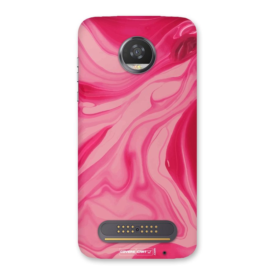Sizzling Pink Marble Texture Back Case for Moto Z2 Play