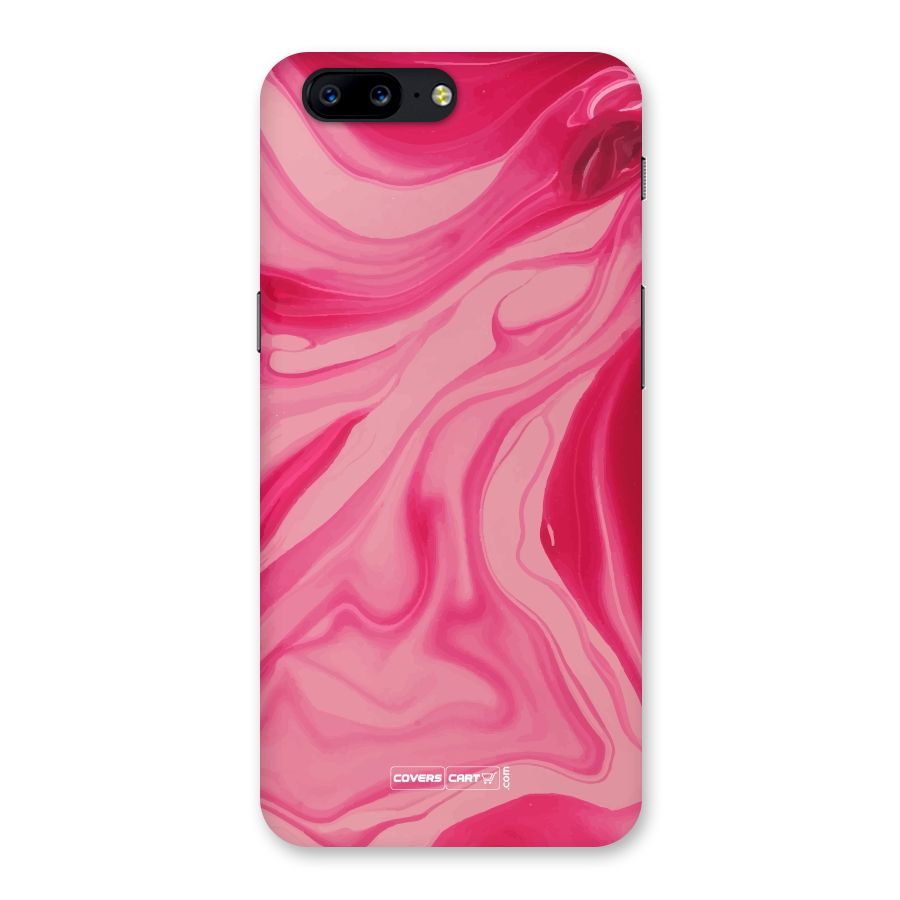 Sizzling Pink Marble Texture Back Case for OnePlus 5