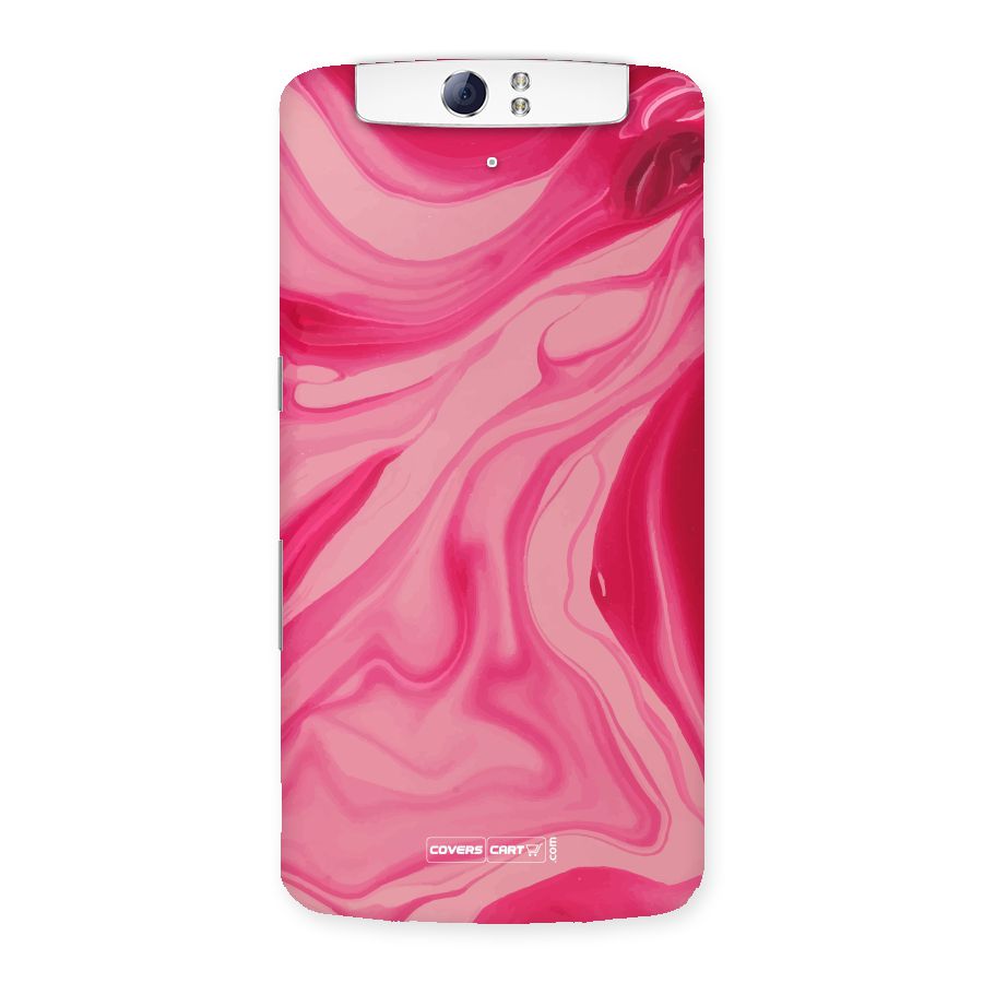 Sizzling Pink Marble Texture Back Case for Oppo N1