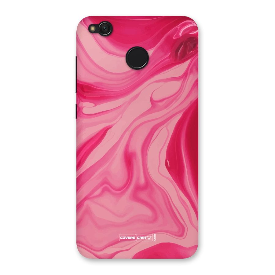 Sizzling Pink Marble Texture Back Case for Redmi 4