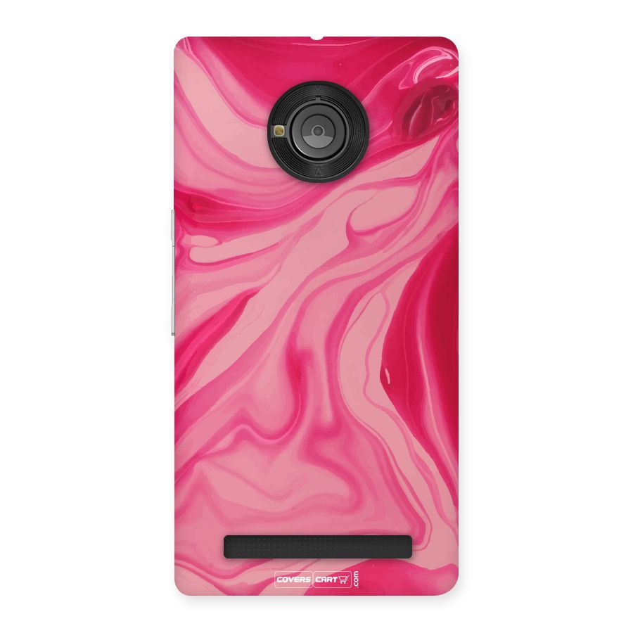 Sizzling Pink Marble Texture Back Case for Yu Yunique