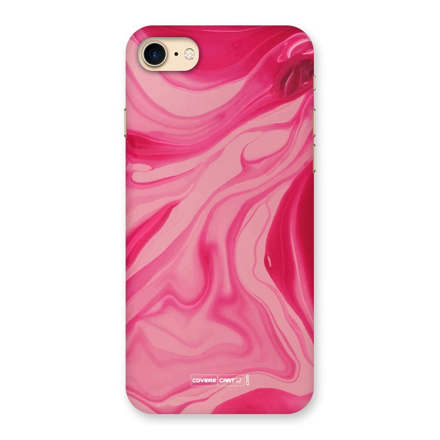 Sizzling Pink Marble Texture Back Case for iPhone 7