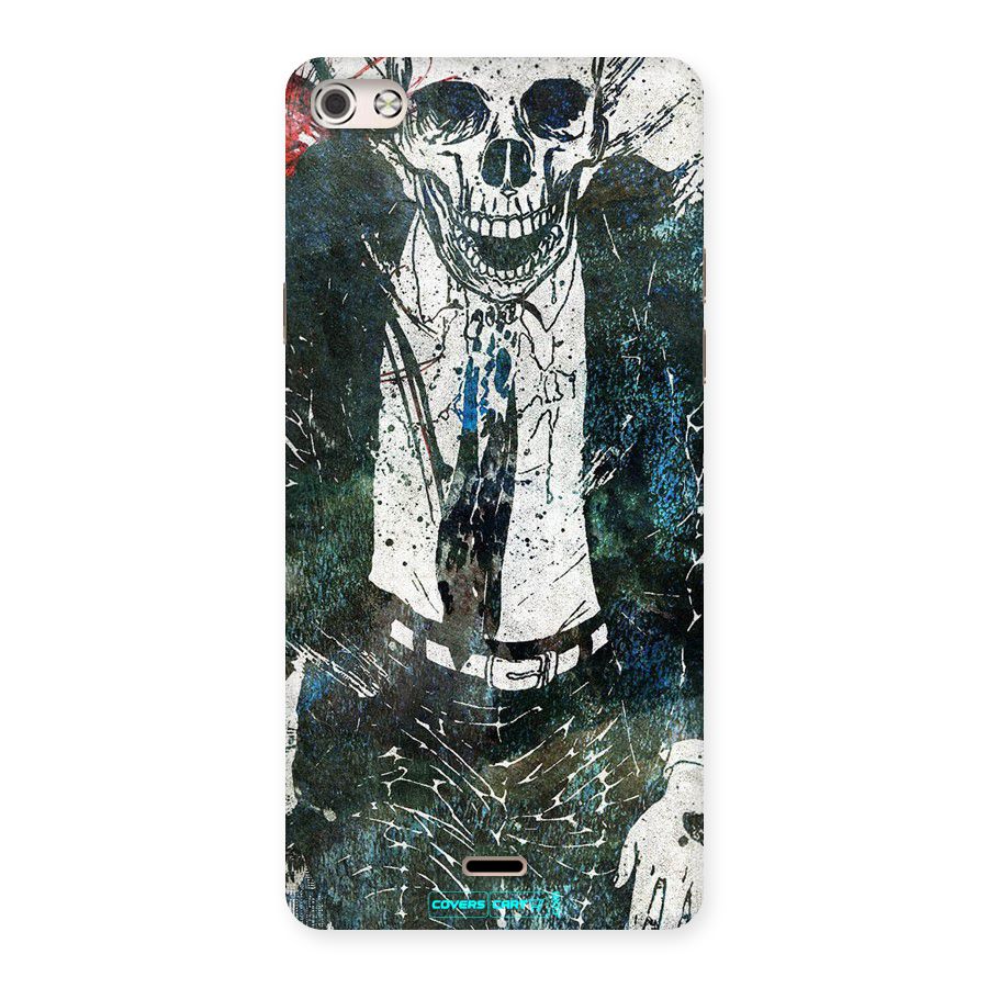 Skeleton in a Suit Back Case for Micromax Canvas Silver 5