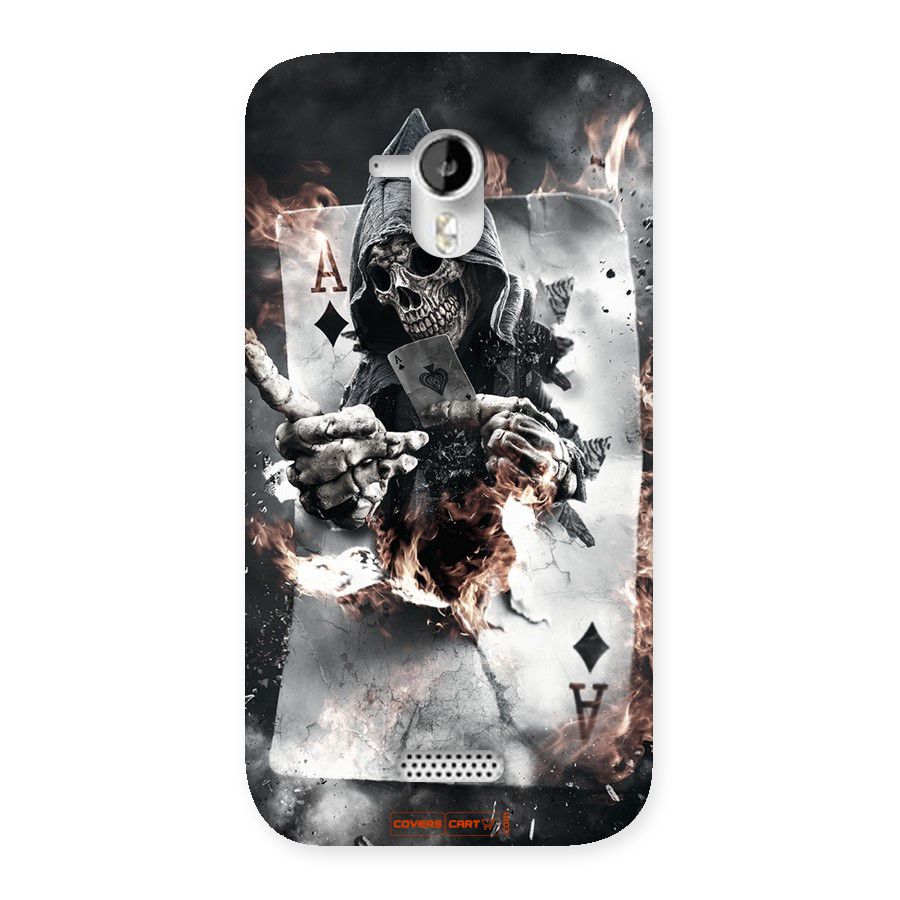 Skull with an Ace Back Case for Micromax Canvas HD A116