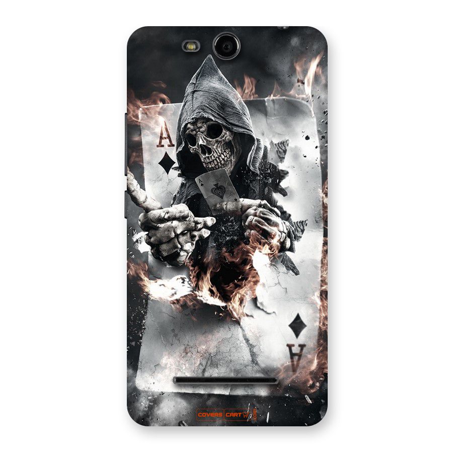 Skull with an Ace Back Case for Micromax Canvas Juice 3 Q392
