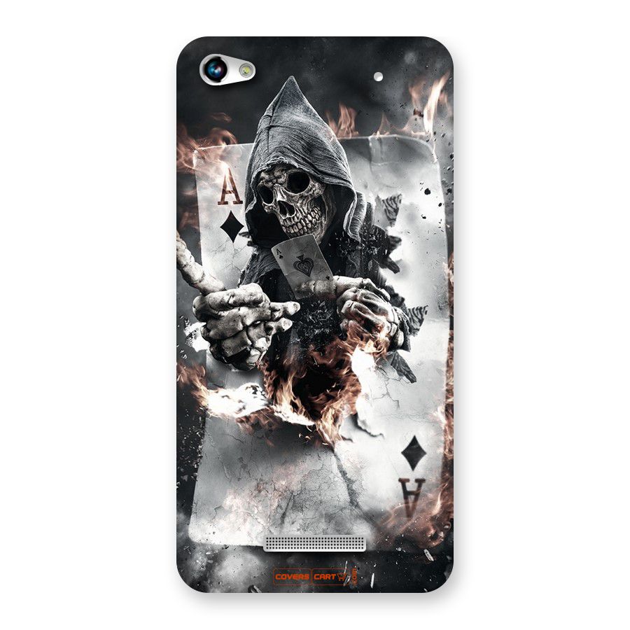 Skull with an Ace Back Case for Micromax Hue 2