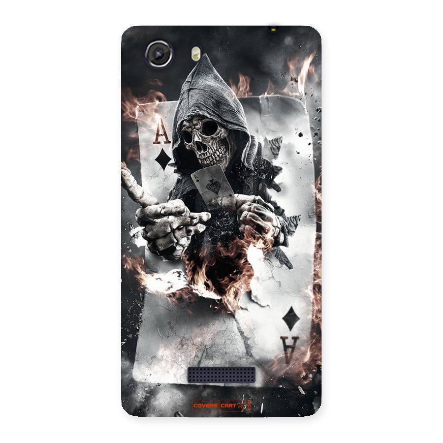 Skull with an Ace Back Case for Micromax Unite 3