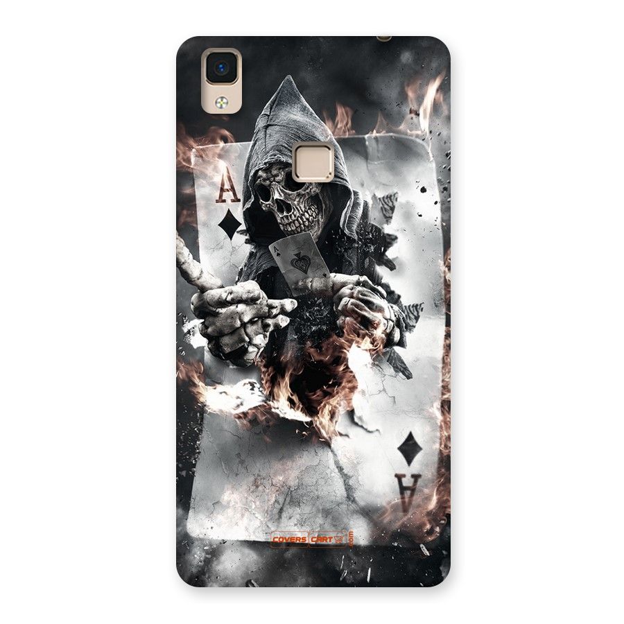Skull with an Ace Back Case for V3 Max