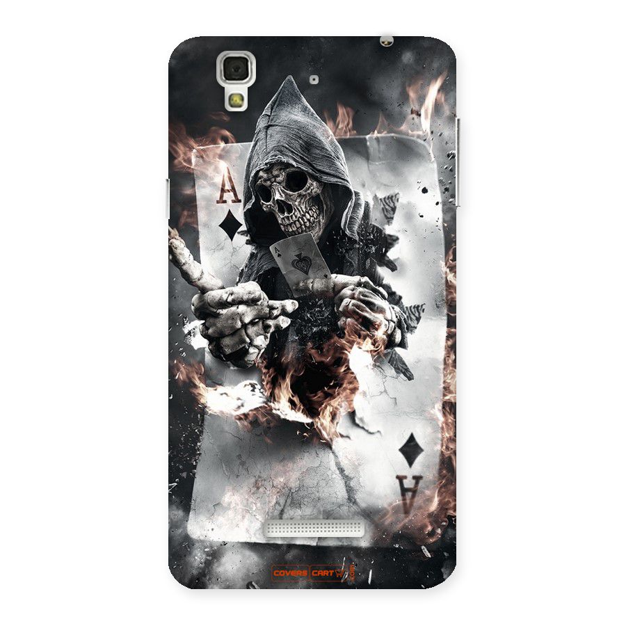 Skull with an Ace Back Case for Yu Yureka