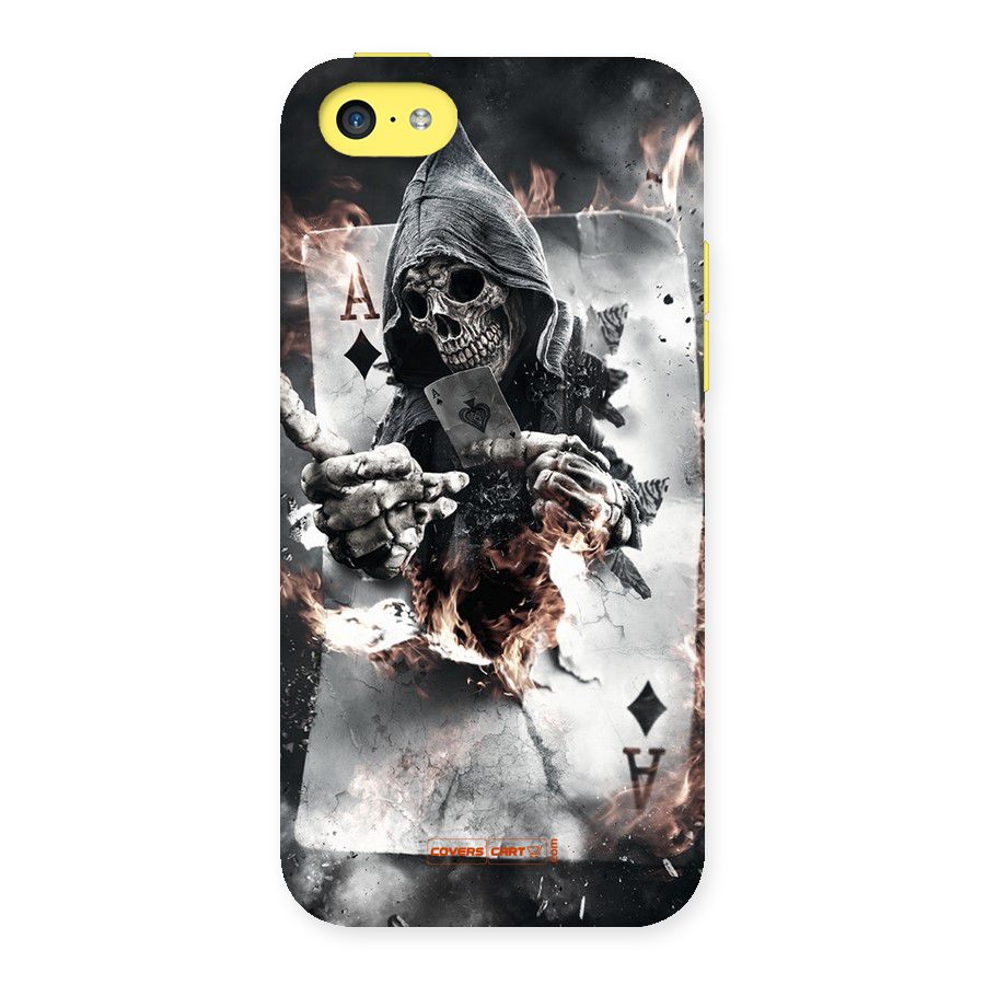 Skull with an Ace Back Case for iPhone 5C