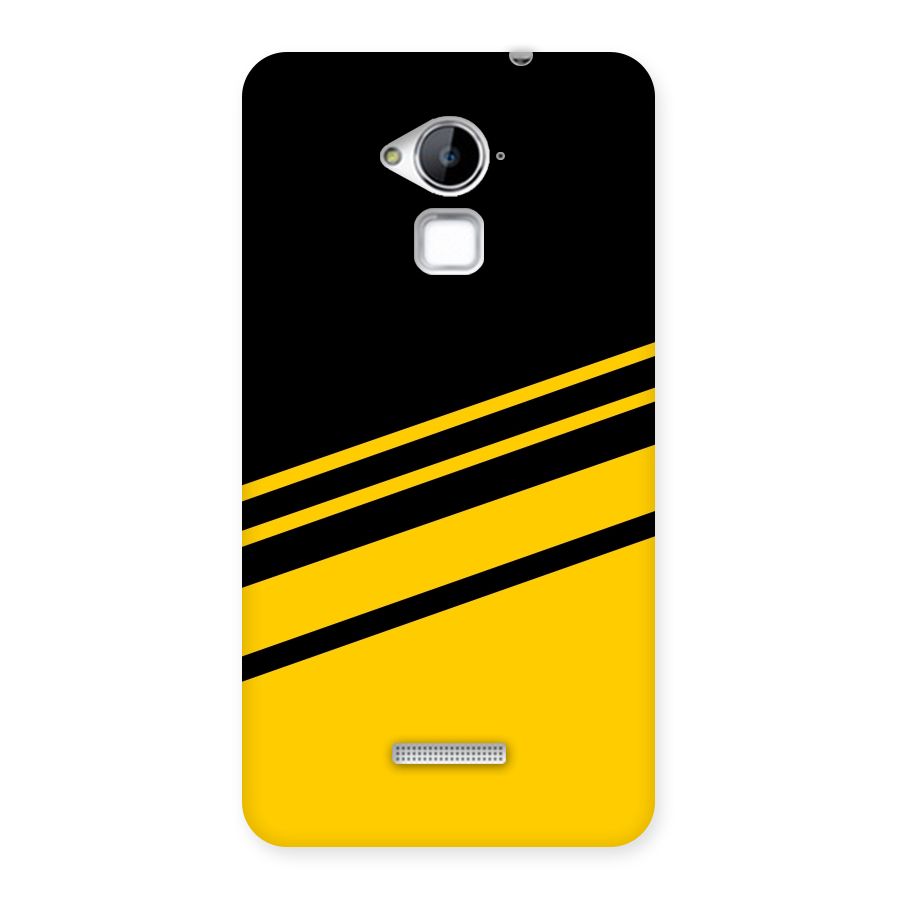 Slant Yellow Stripes Back Case for Coolpad Note 3