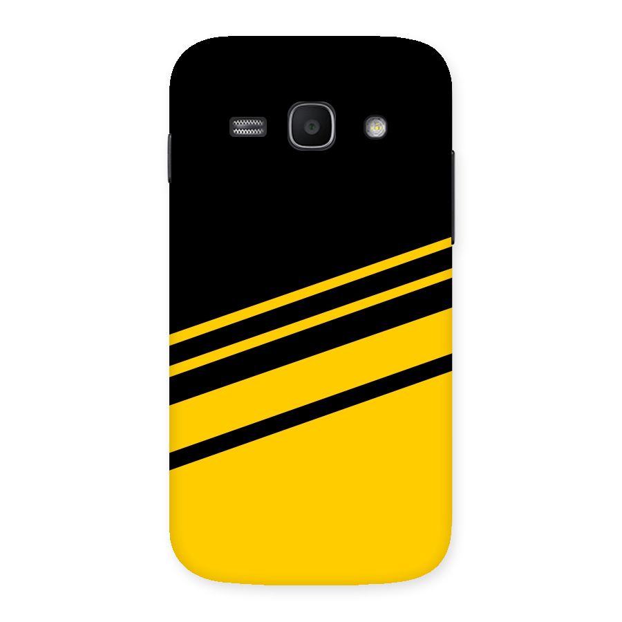 Slant Yellow Stripes Back Case for Galaxy Ace 3