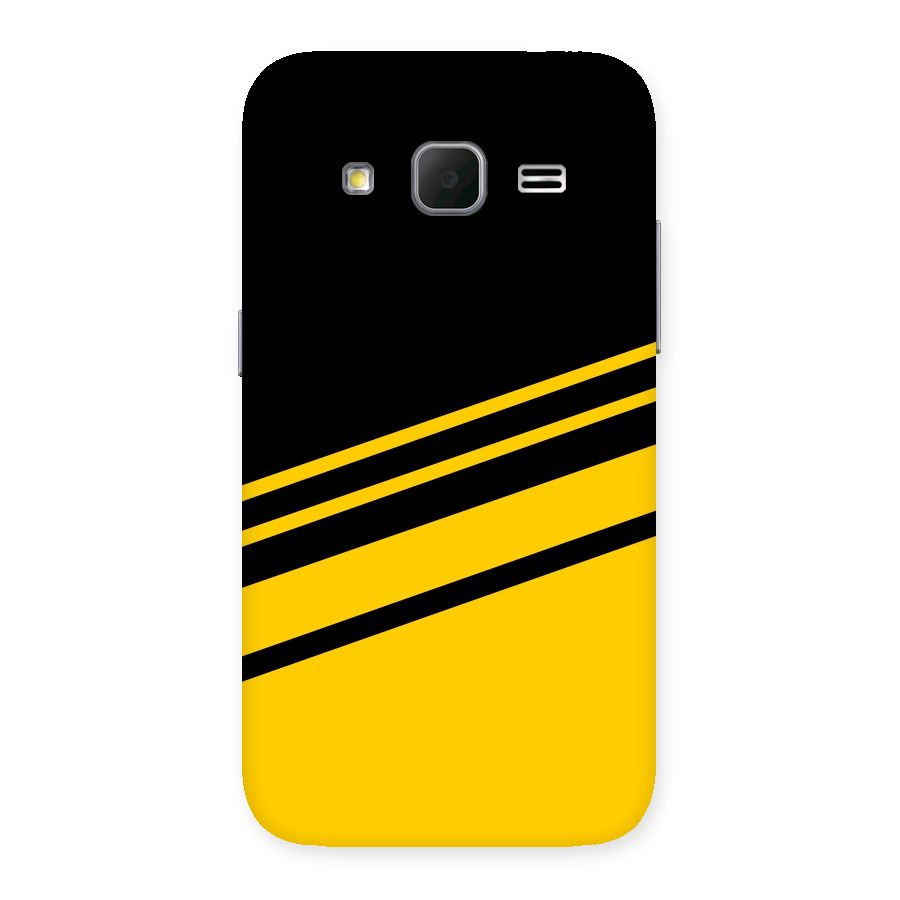 Slant Yellow Stripes Back Case for Galaxy Core Prime