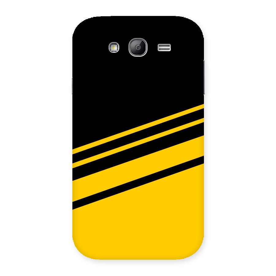 Slant Yellow Stripes Back Case for Galaxy Grand