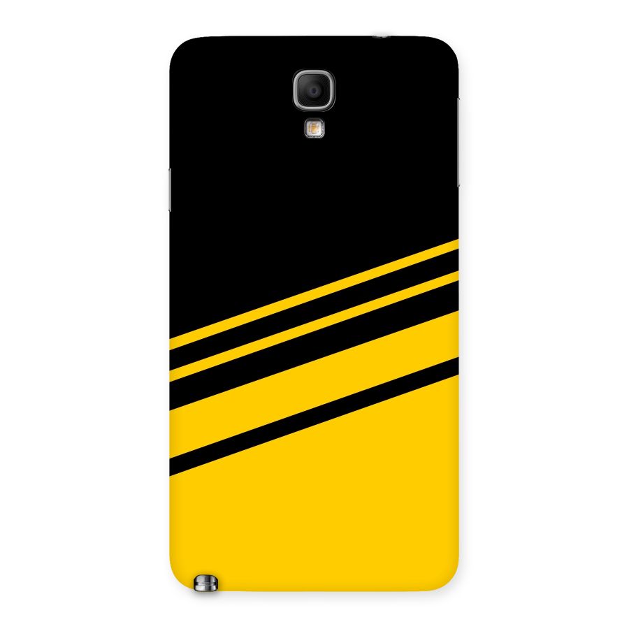Slant Yellow Stripes Back Case for Galaxy Note 3 Neo