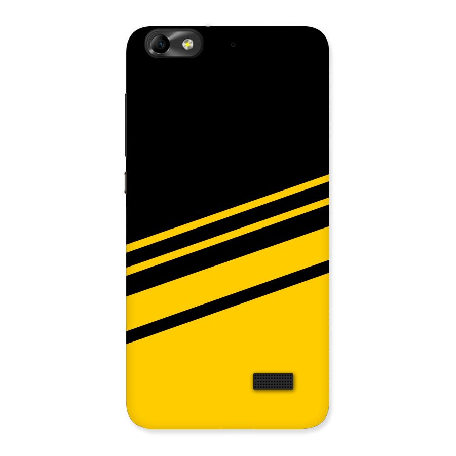 Slant Yellow Stripes Back Case for Honor 4C