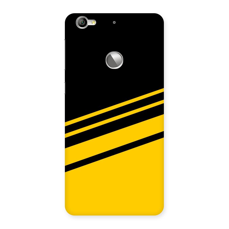 Slant Yellow Stripes Back Case for LeTV Le 1s