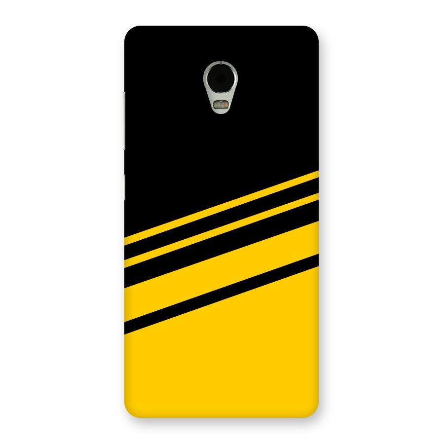 Slant Yellow Stripes Back Case for Lenovo Vibe P1
