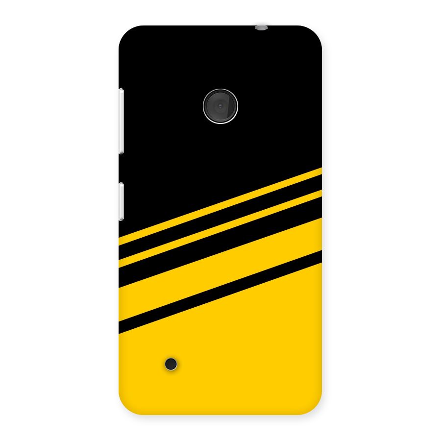 Slant Yellow Stripes Back Case for Lumia 530