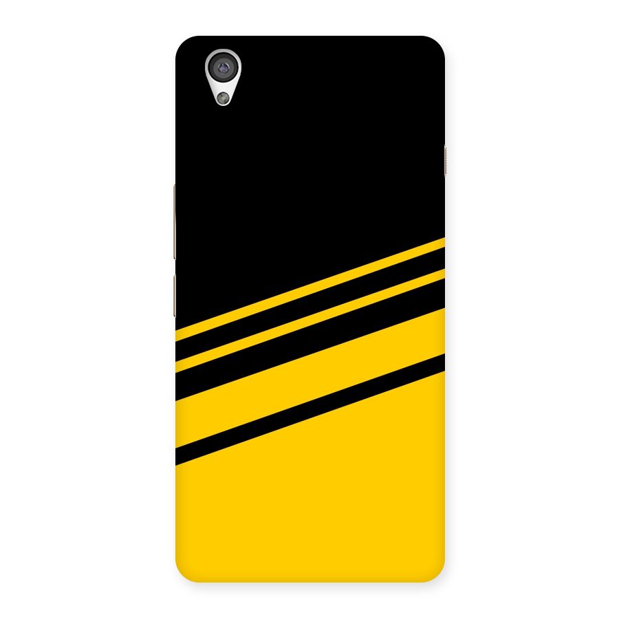 Slant Yellow Stripes Back Case for OnePlus X