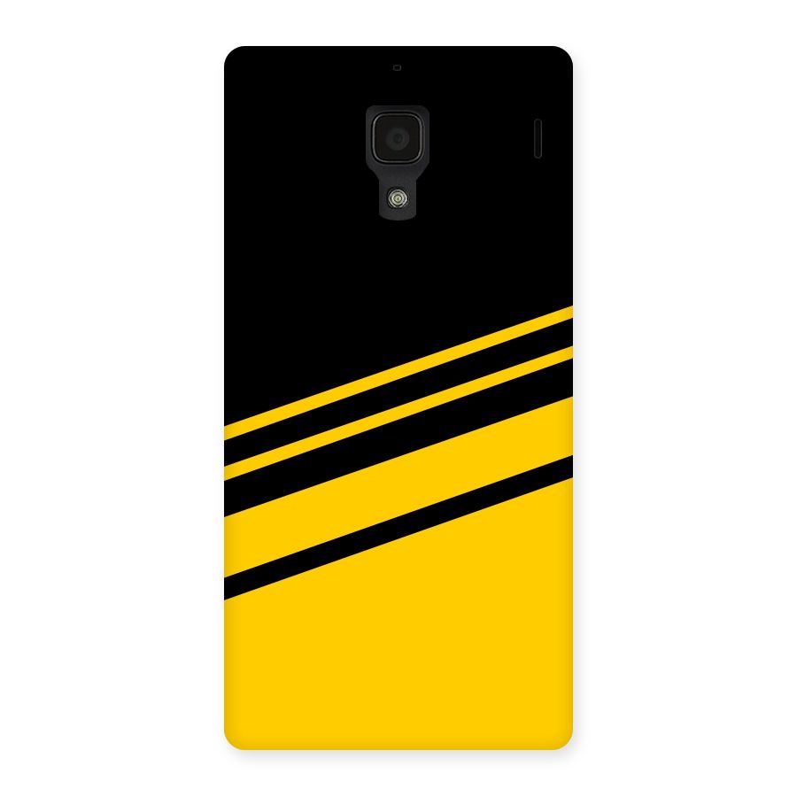 Slant Yellow Stripes Back Case for Redmi 1S