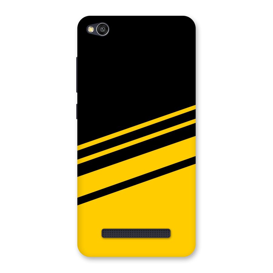 Slant Yellow Stripes Back Case for Redmi 4A