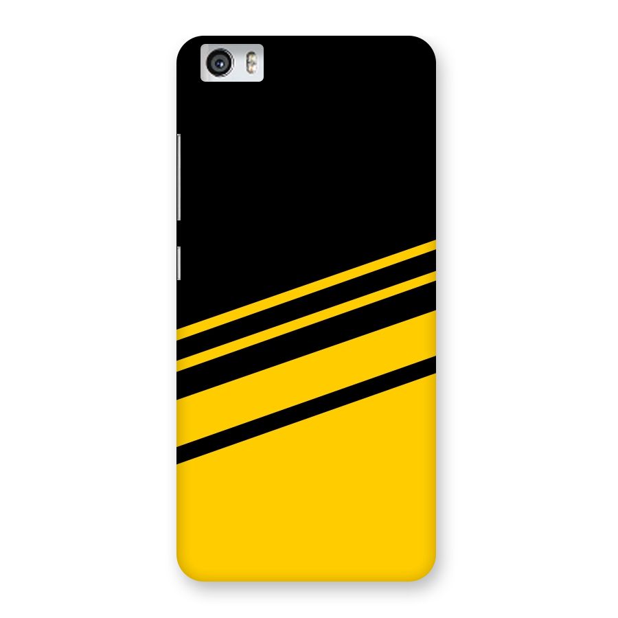Slant Yellow Stripes Back Case for Xiaomi Redmi Mi5
