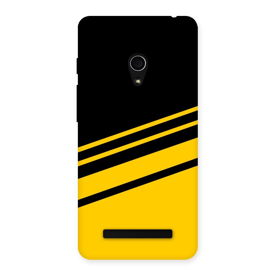 Slant Yellow Stripes Back Case for Zenfone 5