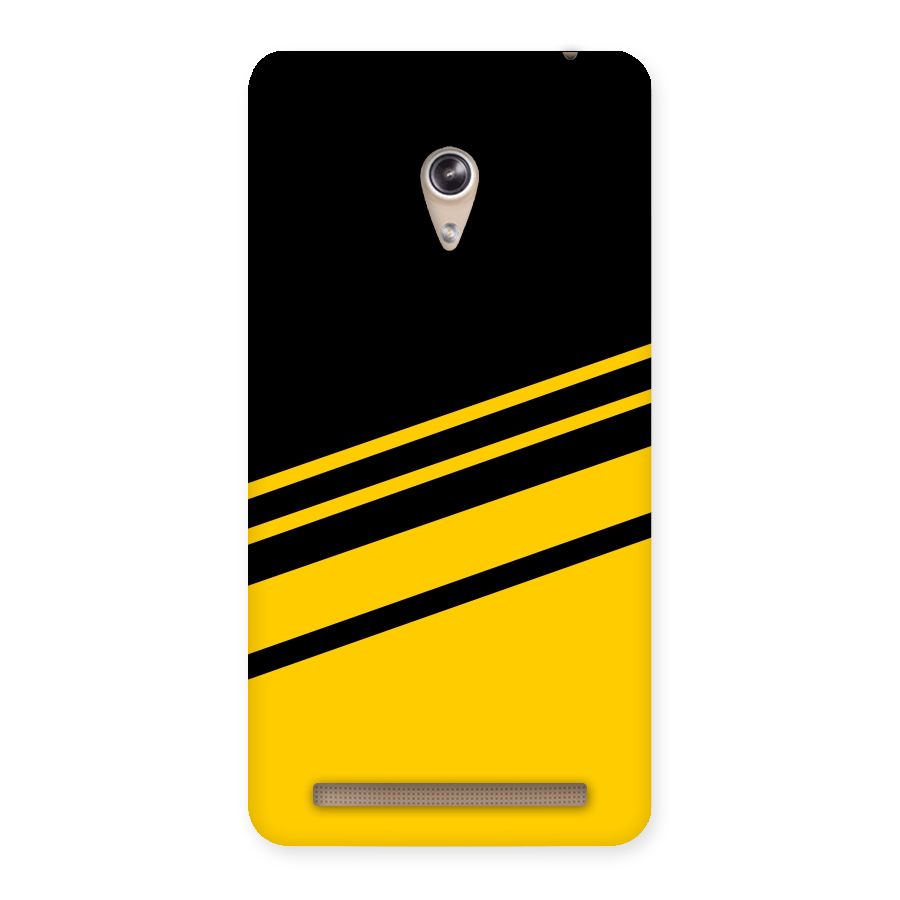 Slant Yellow Stripes Back Case for Zenfone 6