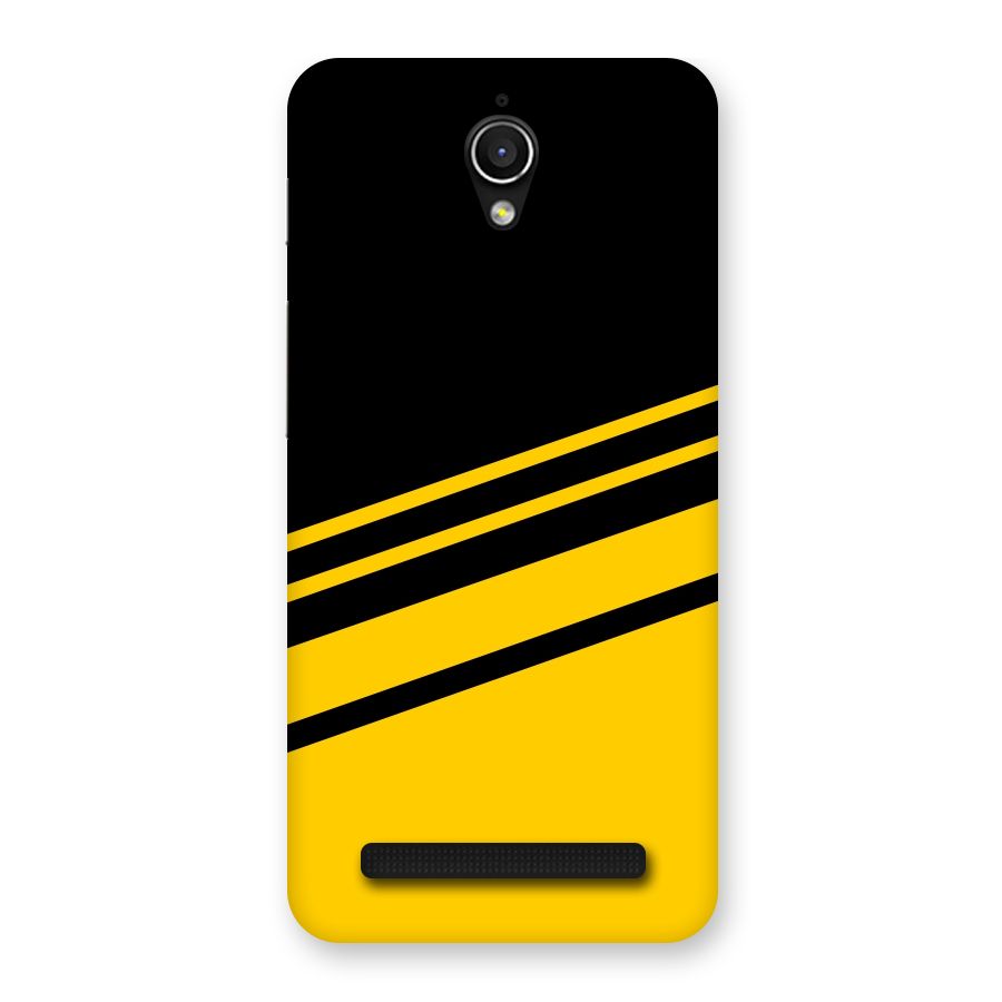 Slant Yellow Stripes Back Case for Zenfone Go