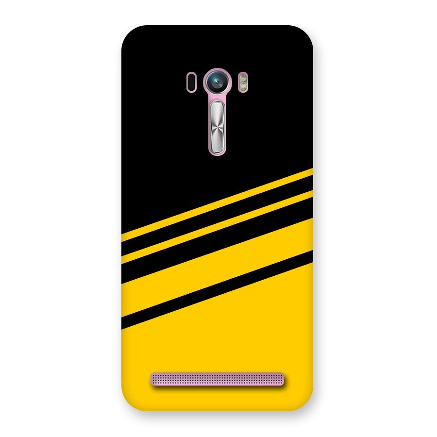 Slant Yellow Stripes Back Case for Zenfone Selfie