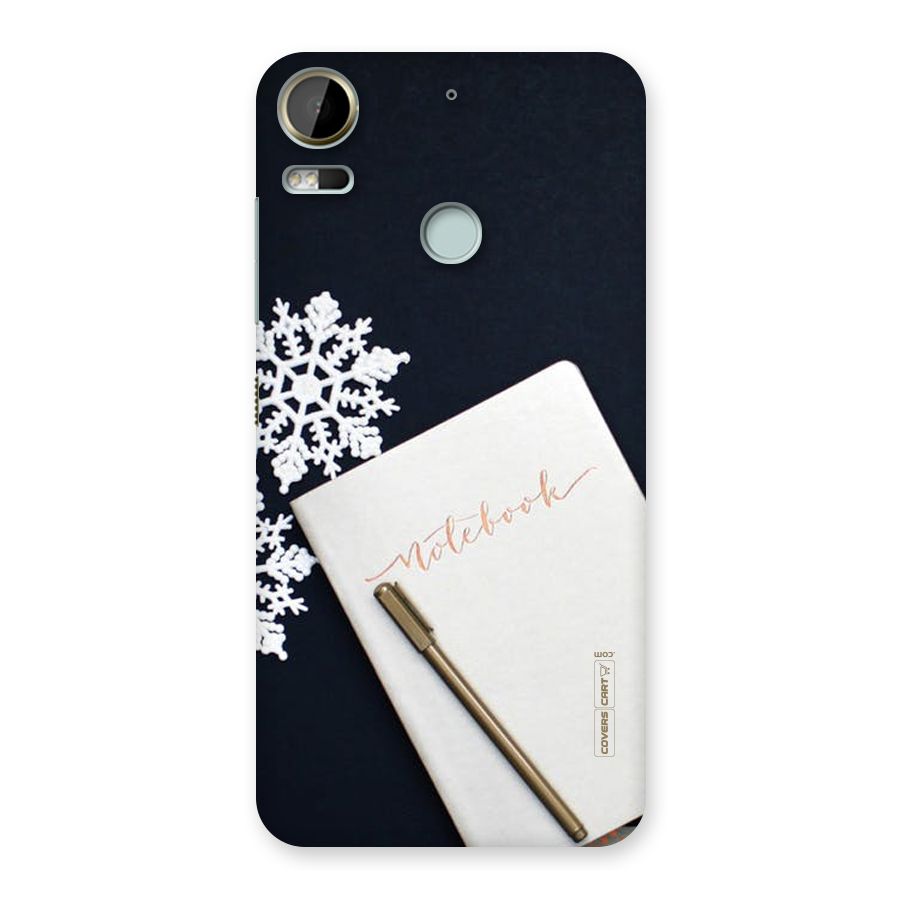 Snowflake Notebook Back Case for Desire 10 Pro